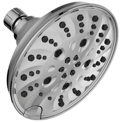Delta Faucet Co 75577 H2Okinetic Shower Head, 5 Settings, Fixed Mount, Chrome, 6-In.