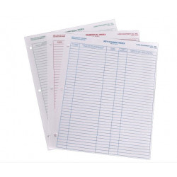 Lund 511 Index Card For One Tag Key System (Pack of 12)