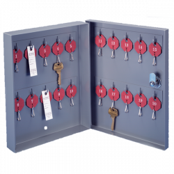 Lund 10 Mini Wall Key Cabinet, Key Capacity 10-20