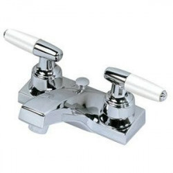 Homewerks Wordwide 204659 Lavatory Faucet With Pop-Up, 2 Handle, Chrome