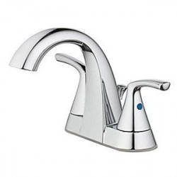 Homewerks Wordwide 24211 Centerset Lavatory Faucet With Pop-Up, 2 Zinc Lever Handles