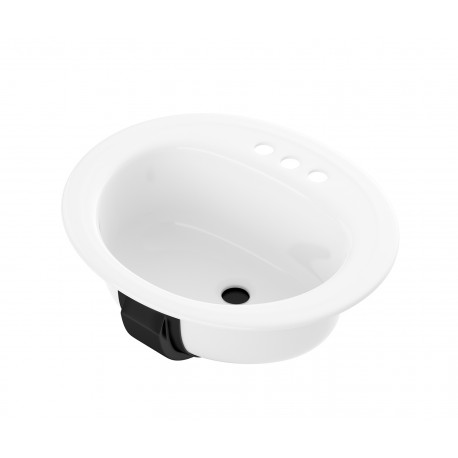 Bootz 021-2445-00 Azalea 17 x 20 Porcelain Enamel Studmount Sink in White