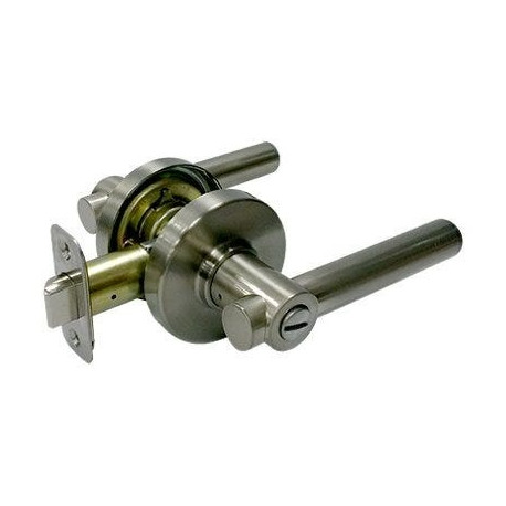 Taiwan Fu Hsing Industrial Co LP2X201C Reversible Basel Contemporary Privacy Lever Lockset, Satin Nickel