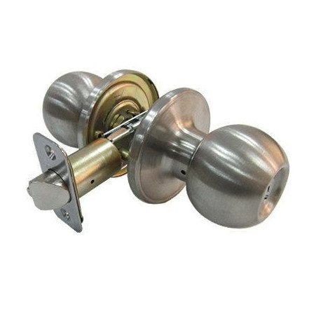 Taiwan Fu Hsing Industrial Co T3610B Privacy Lockset, Ball-Knob Style, Stainless Steel