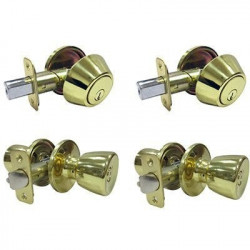 Taiwan Fu Hsing Industrial Co BS7L1BD KD Tulip Project Lock Pack, Polished Brass