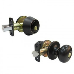 Taiwan Fu Hsing Industrial Co BFX7L1B KA3 Combination Lockset, Aged Bronze