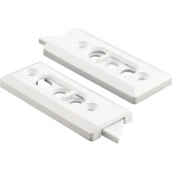 Prime Line F 2728 Spring-Loaded Tilt Window Latches, White Plastic, 2-Pk.