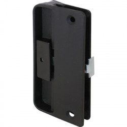 Prime Line A 151 Screen Door Latch and Pull Mortise Style, Black Plastic