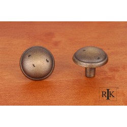 RKI CK 711 Distressed Mushroom Knob with Ring Edge