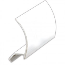 Prime Line P 7851 Glass Retainer, Snap-In, Rigid White Vinyl, 5/32 x 21/32 x 72 In.