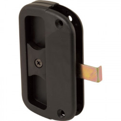 Prime Line A 186 Sliding Screen Door Latch and Pull for Alumilite, Black Plastic