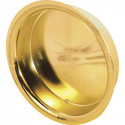 Prime Line N 6765 Bypass Door Pull Handle, Polished Brass, 1-3/4 In., 2-Pk.