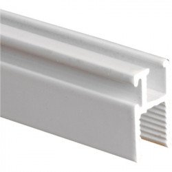 Prime Line PL 14191 Window Screen Frame, Side & Top Triple Track, White Aluminum, 11/32 x 5/8 x 72 In.