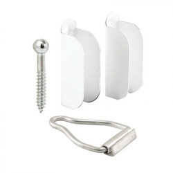 Prime Line PL 8103 White Screen Hangers & Latch for 3/8 In. Frame