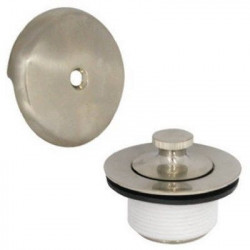 Danco 89239 Bath Drain Kit With Lift & Turn Stopper, Brushed Nickel