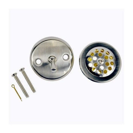 Danco 89242 Bath Drain Kit With Trip Lever Overflow Plate, Brushed Nickel