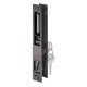 Prime Line C 1033 Keyed Sliding Door Flush Handle Set, Black Diecast