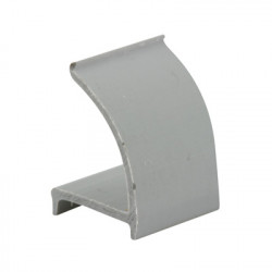Prime Line P 8053 Channel Gray Snap In Rigid Vinyl Glass Retainer, 3/8 x 72 In.