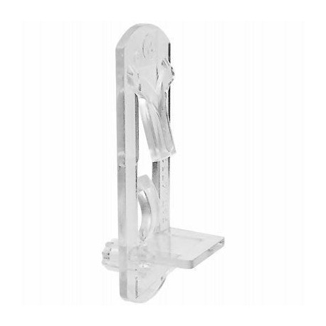 Prime Line 243416 Shelf Support Pegs, Self-Locking, Clear, 1/4 x 1/2-In. , 4-Pk.