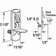 Prime Line 243416 Shelf Support Pegs, Self-Locking, Clear, 1/4 x 1/2-In. , 4-Pk.