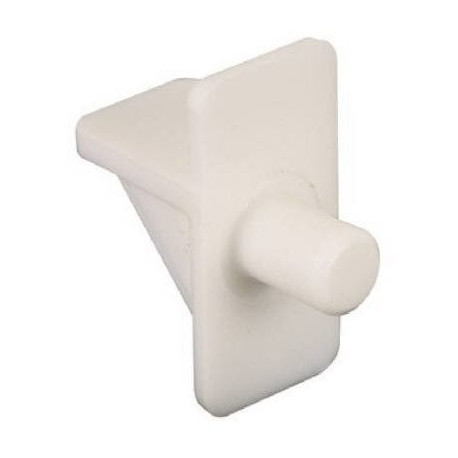 Prime Line 242400 Shelf Support Peg, White Plastic, 1/4-In., 12-Pk.