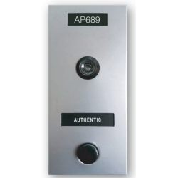 Authentic Parts AP689 Mechanical Door Chime with wide Angle Viewer, Name and Number Slots