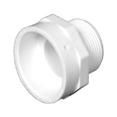 Charlotte Pipe & Foundry Company PVC 00109 Schedule 40 DWV PVC Pipe Adapter, MPT