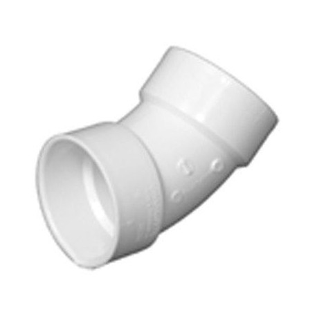 Charlotte Pipe & Foundry Company PVC 003 Schedule 40 DWV PVC Pipe Fitting, Sanitary Elbow