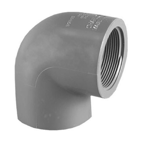 Charlotte Pipe & Foundry Company PVC 08301 0800HA Schedule 80 PVC 90 Degree Elbow, Slip x FPT, 3/4 in