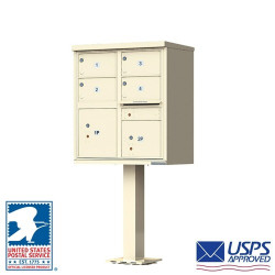 Authentic Parts 1570-4T5 Cluster Box Unit, 4 oversized Tenant Boxes, Mailbox