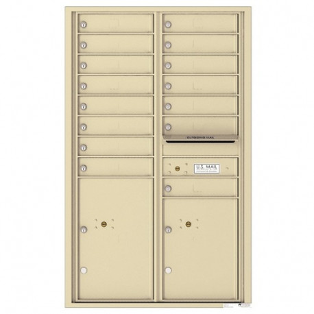 Authentic Parts 4C14D-15 Versatile 4C MailBox Module, 15 Tenant Doors with 2 Parcel Lockers