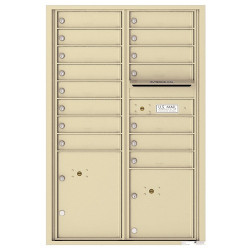 Authentic Parts 4C13D-15 Versatile 4C MailBox Module, 15 Tenant Doors with 2 Parcel Lockers