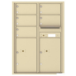 Authentic Parts 4C12D-05 Versatile 4C MailBox Module, 5 Tenant Doors with 2 Parcel Lockers