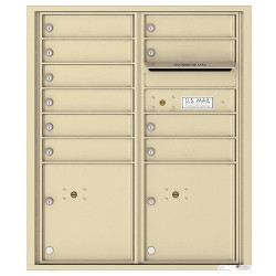 Authentic Parts 4CADD-10 Versatile 4C MailBox Module, 10 Tenant Doors with 2 Parcel Lockers