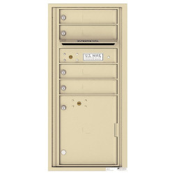 Authentic Parts 4CADS-04 Versatile 4C MailBox Module, 4 Tenant Doors with 1 Parcel Locker