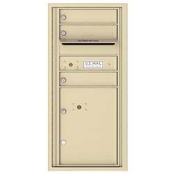 Authentic Parts 4CADS-03 Versatile 4C MailBox Module, 3 Tenant Doors with 1 Parcel Locker
