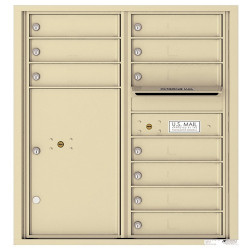 Authentic Parts 4C09D-10 Versatile 4C MailBox Module, 10 Tenant Doors with 1 Parcel Locker