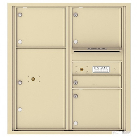 Authentic Parts 4C09D-04 Versatile 4C MailBox Module, 4 Tenant Doors with 1 Parcel Locker