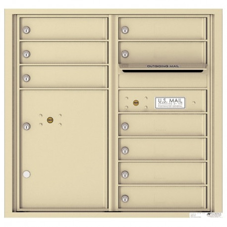 Authentic Parts 4C08D-09 Versatile 4C MailBox Module, 9 Tenant Doors with 1 Parcel Locker