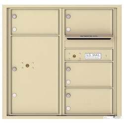 Authentic Parts 4C08D-04 Versatile 4C MailBox Module, 4 Tenant Doors with 1 Parcel Locker