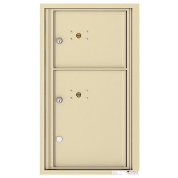 Authentic Parts 4C08S-2P Recessed Mount Parcel Locker Unit, 2 Parcel Doors
