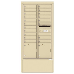 Authentic Parts 4C16D-19-D Versatile 4C Depot with Module, 19 Tenant Doors with 2 Parcel Lockers