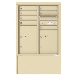 Authentic Parts 4CADD-07-D Versatile 4C Depot with Module, 7 Tenant Doors with 2 Parcel Lockers