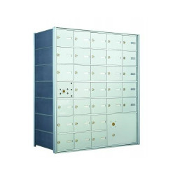 Authentic Parts 140075PLA Horizontal Mailboxe, 30 Tenant Doors, 1 Master Door, 1 Parcel Locker