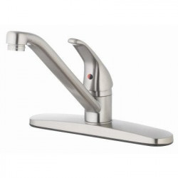 Homewerks Worldwide 109732 Single-Handle Kitchen Faucet, Brushed Nickel