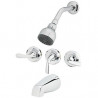 Homewerks Worldwide 179914 Shower Faucet, Non-Pressure Balancing, 3-Handle, Chrome