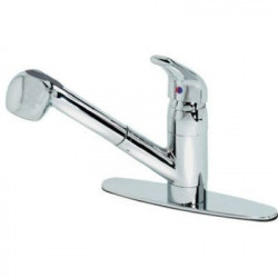 Homewerks Worldwide 204644 Kitchen Faucet With Pull-Out Spray, Temperature Memory, Chrome Finish
