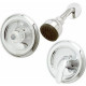 Homewerks Worldwide 210516 Tub & Shower Faucet + Showerhead. Acrylic Handle or Metal Lever