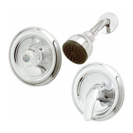 Homewerks Worldwide 210516 Tub & Shower Faucet + Showerhead. Acrylic Handle or Metal Lever