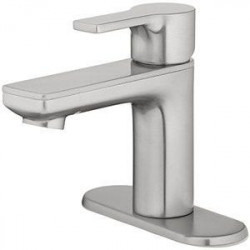 Homewerks Worldwide 239954 Lavotory Faucet With Pop-Up, Single Lever Handle, Brushed Nickel Finish